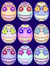 Day of the dead mexican calavera set stock vector illustration Royalty Free Stock Photo